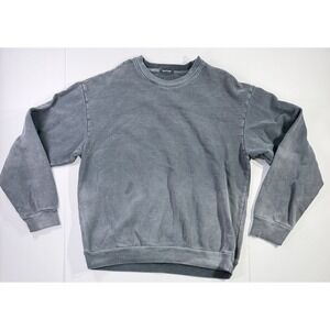 Talentless Crewneck‎ Sweatshirt Gray Washed Pullover Minimal